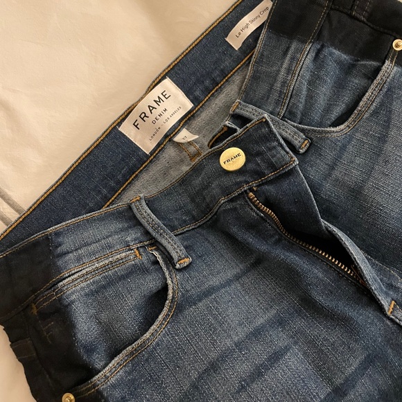 Frame Jeans Le High Skinny Crop Size 27 - Picture 4 of 7